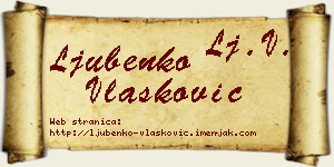Ljubenko Vlašković vizit kartica